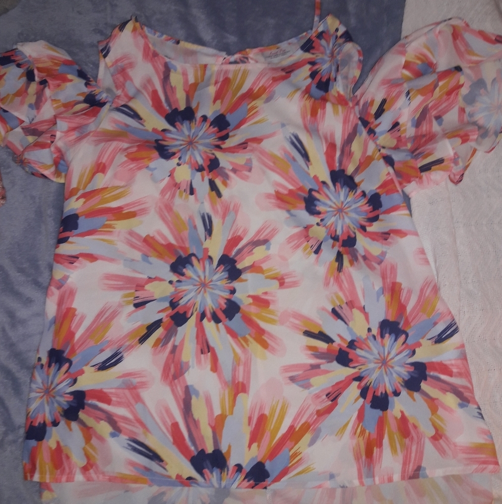 Cold shoulder blouse